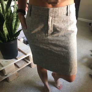 Grey/ silver work pencils skirt